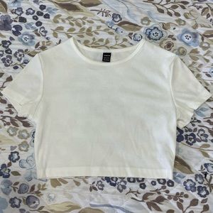 SHEIN white crop top